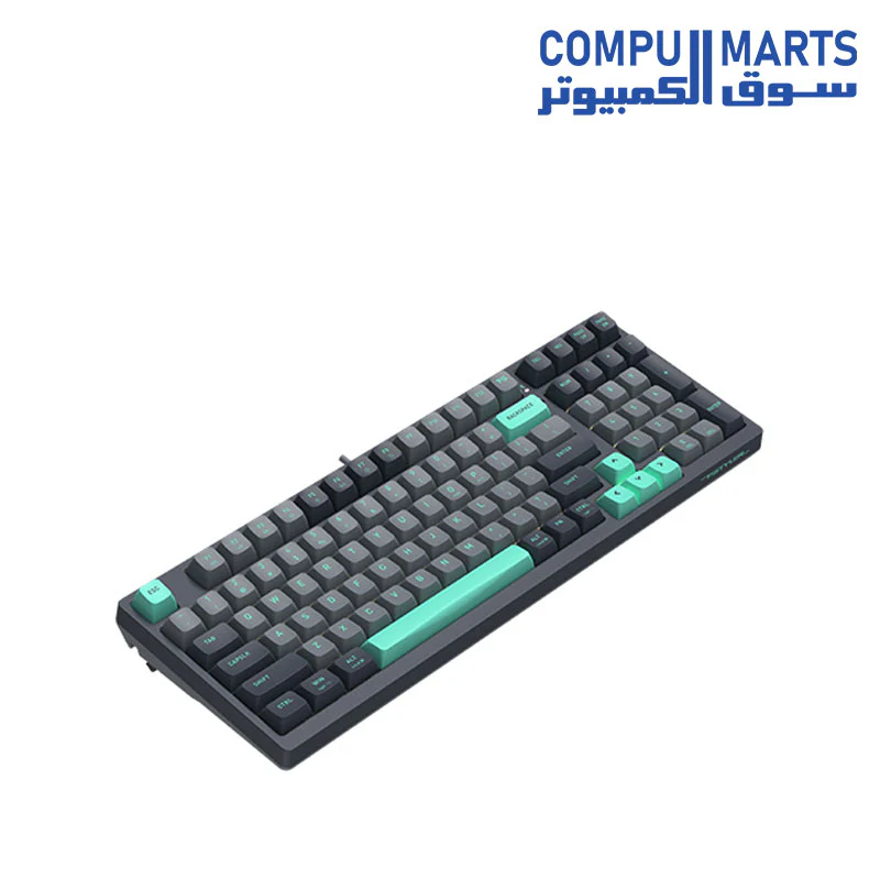 A4Tech Fstyler KB-FS300 Wireless Mechanical Keyboard – Hot-Swappable Switches, Sleek Design, High Performance - Image 2