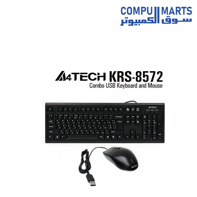 A4Tech KRS-8572 USB Keyboard and Mouse Combo - Image 2