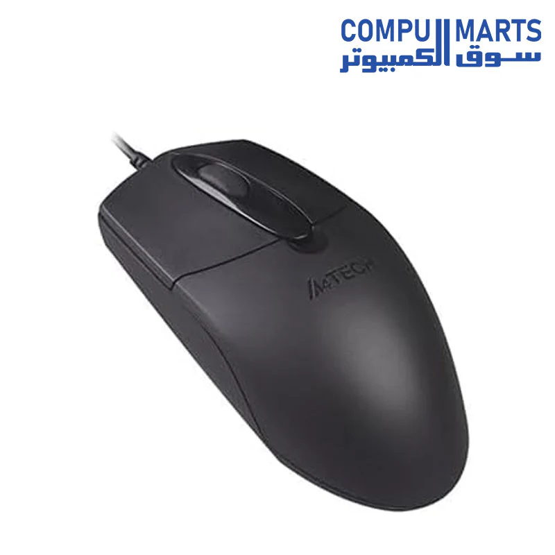 A4Tech OP-720S Wired Silent Click Mouse | Black - Image 2