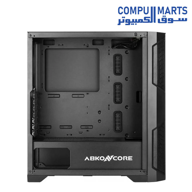 ABKONCORE Helios H500G 200mm RGB Fans & 120mm HR120 RGB Fan, Two Side Tempered Glass Case - Image 5