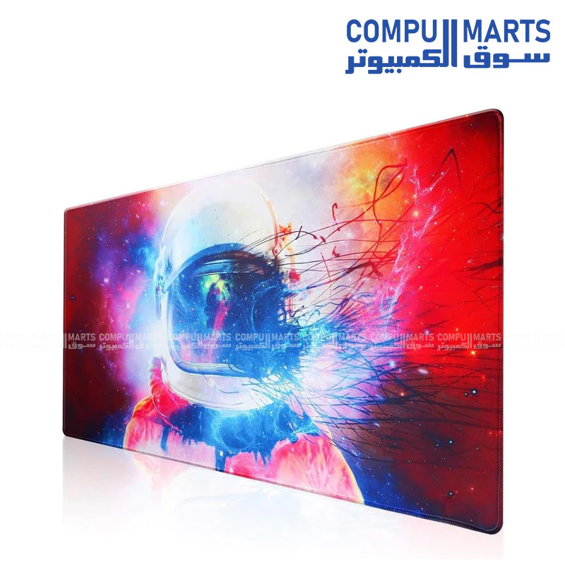 Abstract Astronaut Design Gaming Mouse Pad 70×30cm — Extended Desk Mat, Non-Slip Base - Image 2