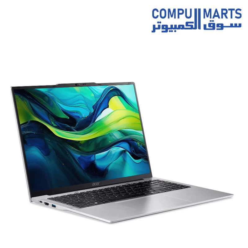 Acer Aspire Lite AL16 Laptop – Intel Core i5-1334U, 16GB RAM, 512GB SSD, Intel UHD Graphics, 16" WUXGA (1920x1200) Display, Free DOS, Light Silver - Image 2