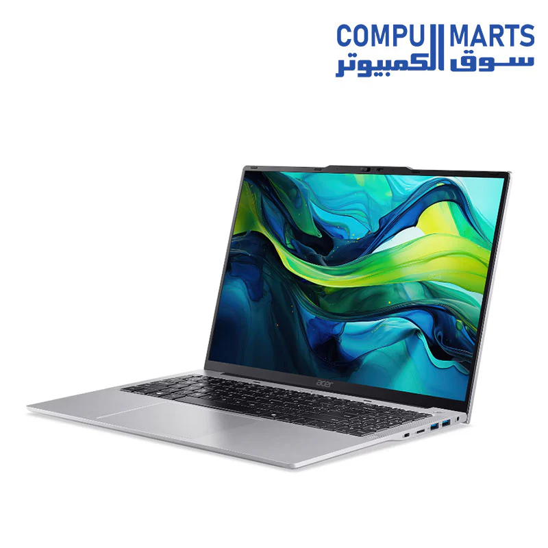 Acer Aspire Lite AL16 Laptop – Intel Core i5-1334U, 16GB RAM, 512GB SSD, Intel UHD Graphics, 16" WUXGA (1920x1200) Display, Free DOS, Light Silver - Image 3