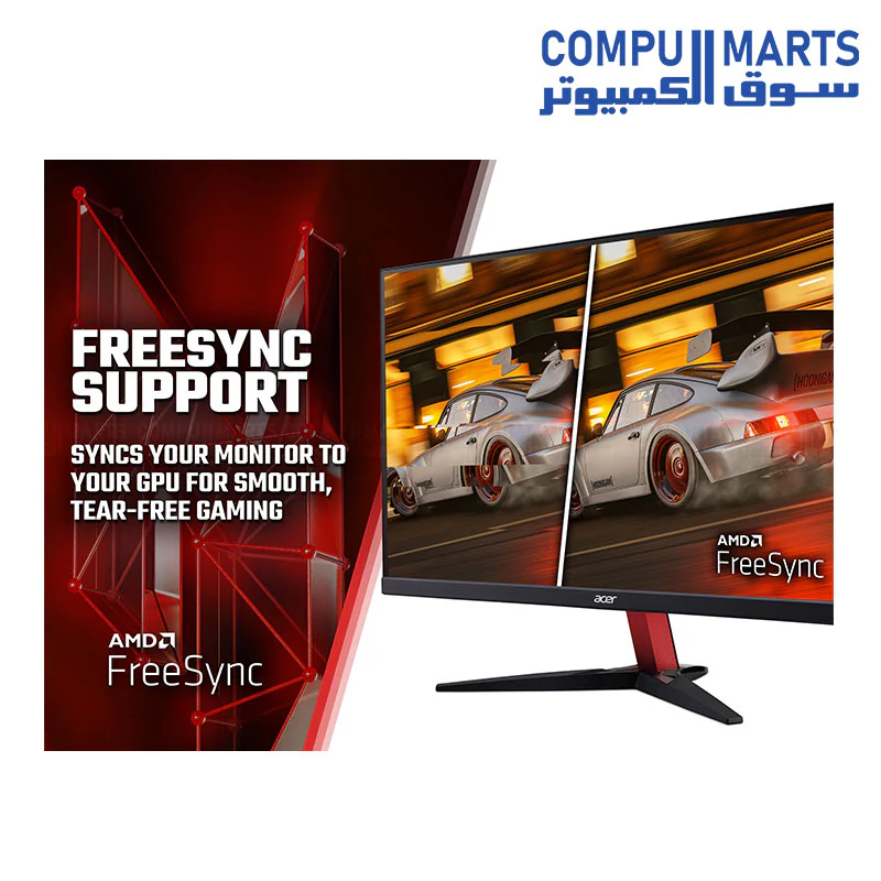 Acer Nitro KG242Y E Gaming Monitor 23.8 Inch FHD, IPS, 100Hz HDMI, 75Hz VGA, 1MS(VRB), VGA, HDMI FreeSync - Image 5