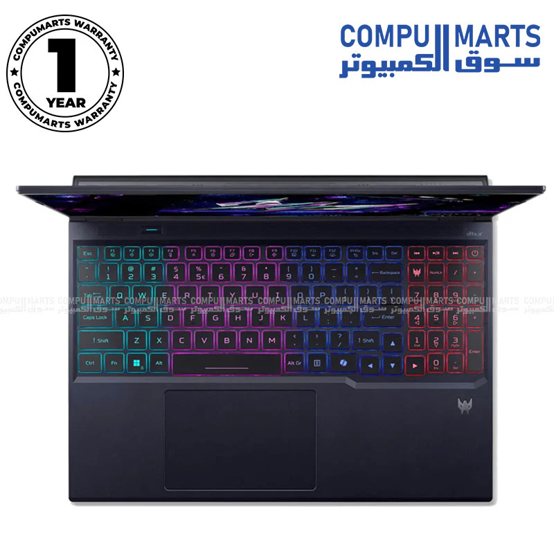 Acer Predator Helios Neo 16S AI – Core Ultra 9 275HX, RTX 5070Ti 12GB, 32GB RAM, 1TB NVMe, 16" 240Hz OLED Gaming Laptop - Image 3