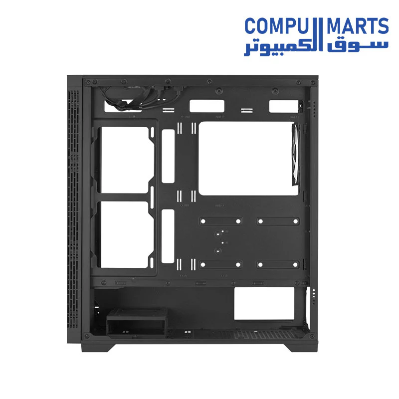 AeroCool Geoflow Mid-Tower Gaming Case – Mesh Front, Tempered Glass, 360mm Radiator Support, ARGB - Image 4