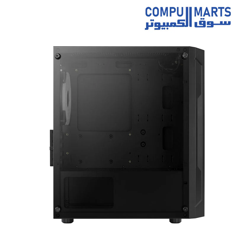 Aerocool Trinity Mini G-BK-v3 MicroATX/mini-ITX Tower Case - Black - Image 3