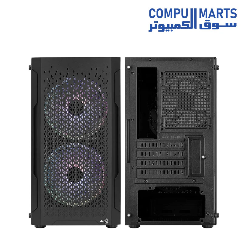 Aerocool Trinity Mini G-BK-v3 MicroATX/mini-ITX Tower Case - Black - Image 4