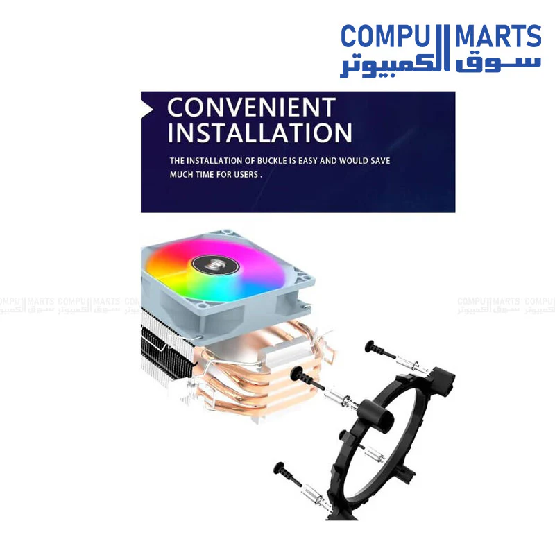 Aigo ICE400SE RGB Air CPU Cooler - Image 3