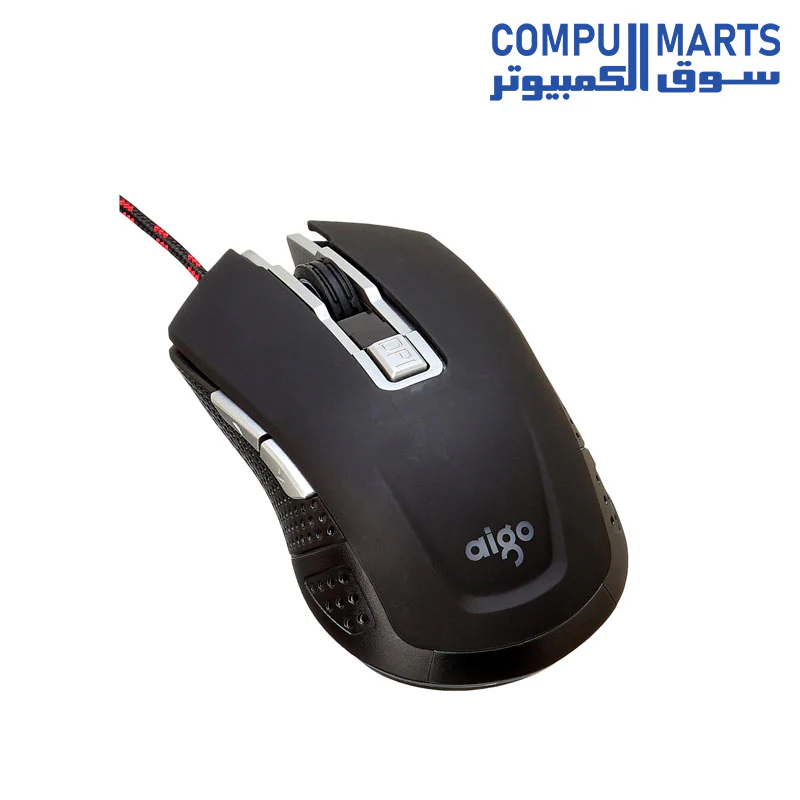 Aigo Programable Usb Gaming Rgb Led Light Mouse - Q63 - Image 3