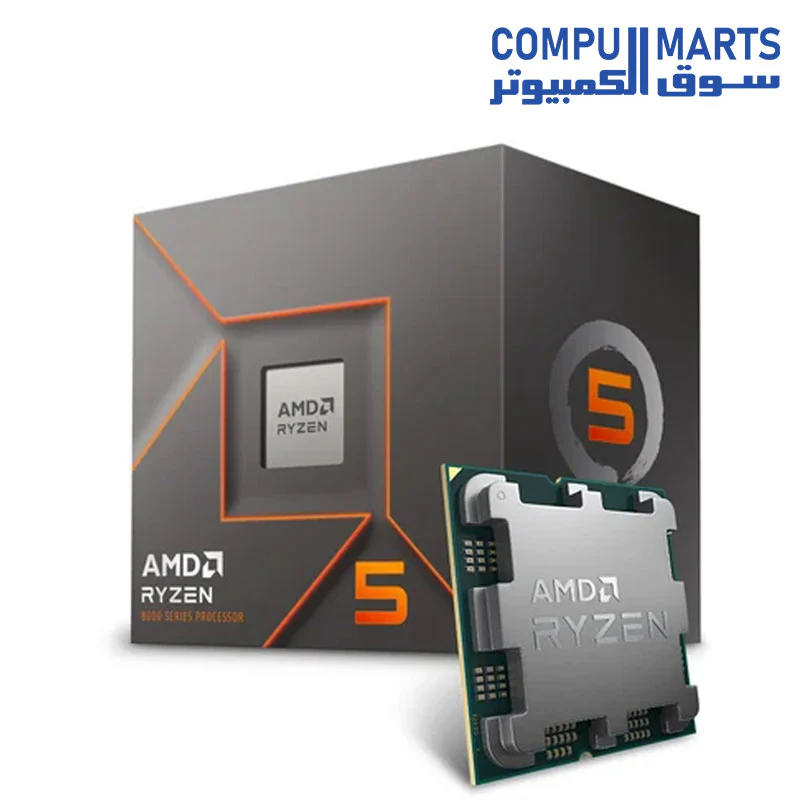 AMD Ryzen 5 8400F (4.2 GHz) — Ryzen 5 8000 Series 6-Core, 12-Threads, Socket AM5, 65W Processor - 100-100001591BOX - Image 3