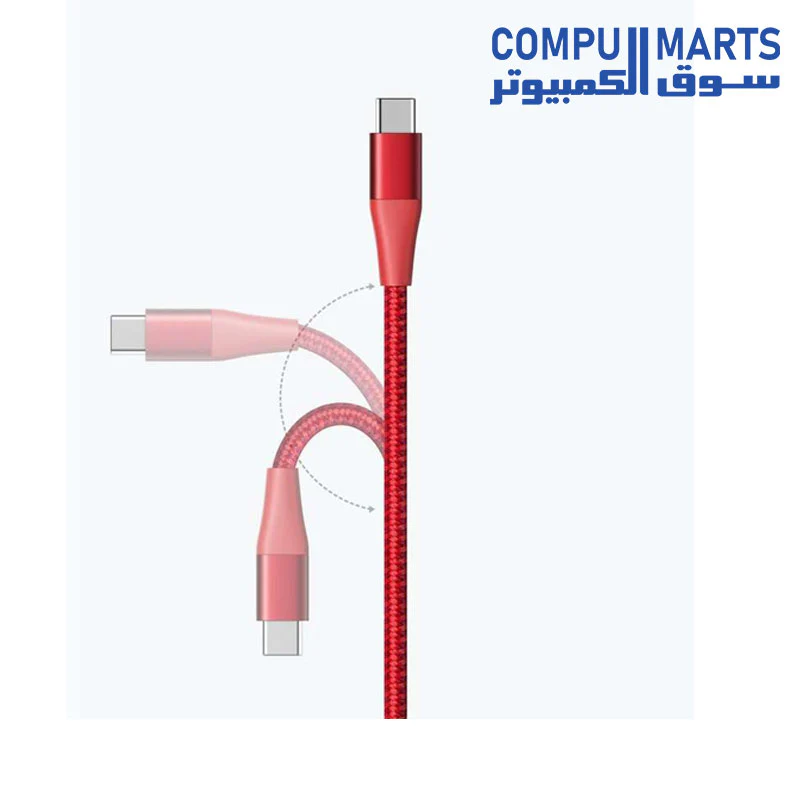 Anker A8022H91 PowerLine Select+ USB-C TO USB 2.0 Cable – Red - Image 3