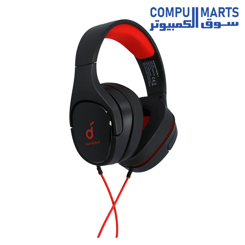 Anker soundcore strike 1 A3811H11 gaming headset, stereo sound +, sound enhancement for fps games, noise isolating mic, and cooling gel-infused cushions, gaming headset compatible with ps4, and pc, Wired - Image 4