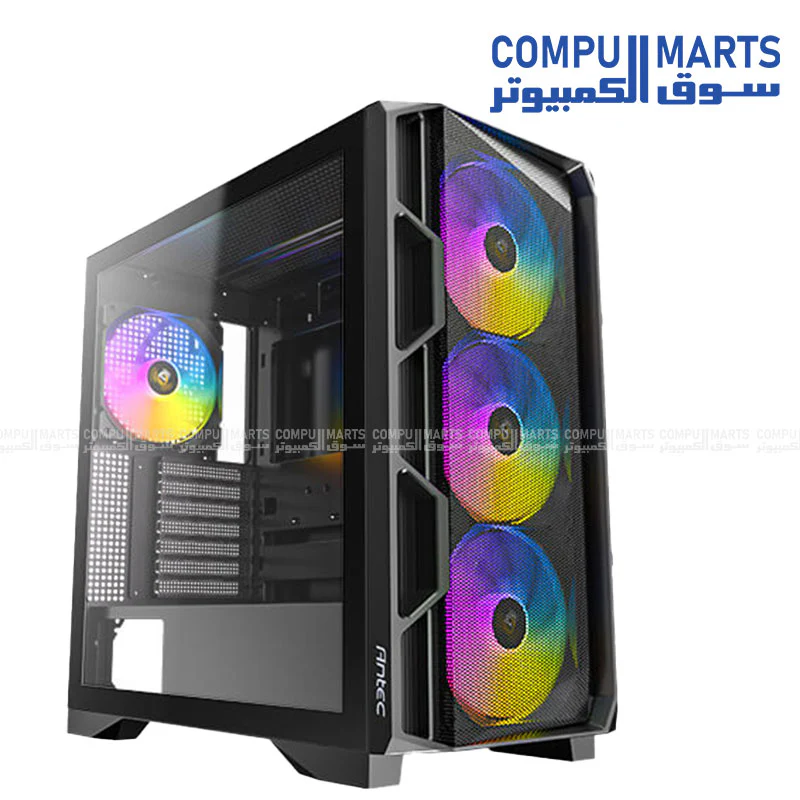 Antec AX1000 Lite ARGB Mid-Tower Case with 4×140mm ARGB Fans + Antec Atom B750 80+ Bronze PSU (5 Years Warranty) - Image 3