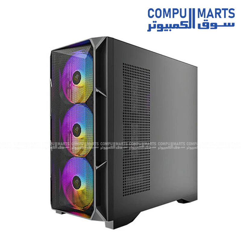 Antec AX1000 Lite Case – 4 ARGB Fans – Mid Tower Gaming Case - Image 3