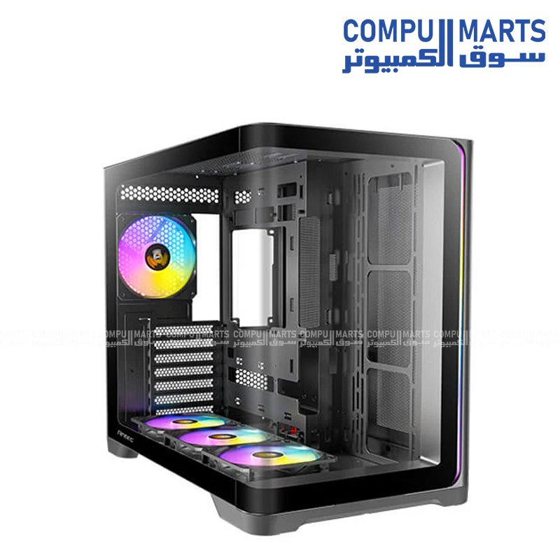 Antec C5 Curved Gaming Case Black – 4 ARGB Fans - Image 2