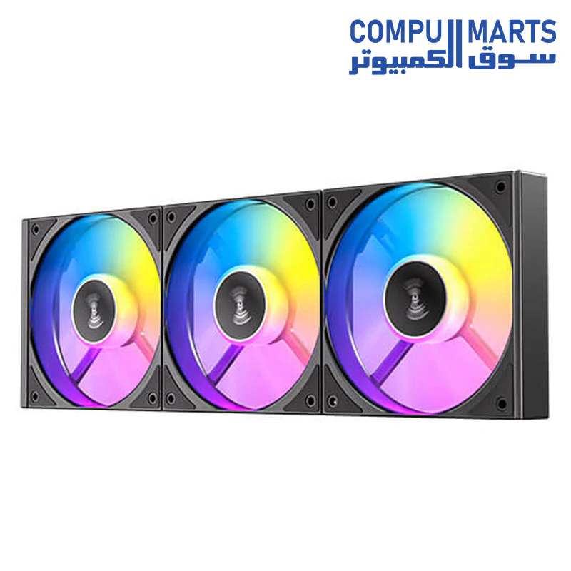 Antec Connect C120 ARGB 120mm 4-pin PWM | LED: 3-pin Vibration Absorbing and Anti-Noise Pads Easy Assemble 3pack Case Fans - Image 2