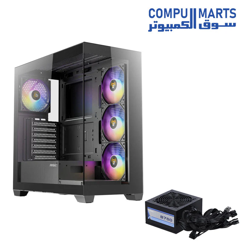 Antec CX300 ARGB Black + Antec Atom Power Supply - Image 3