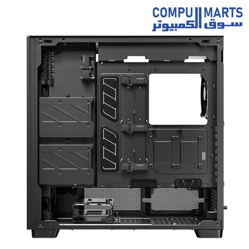 Antec Flux Pro, 6 x PWM Fans Included, High-Airflow Front Panel with Walnut Wood, iShift PSU 90° Mount, USB3.0 x 2, Type-C, 420mm Radiator Support, Temp. Display, Full-Tower E-ATX PC Case - Image 15