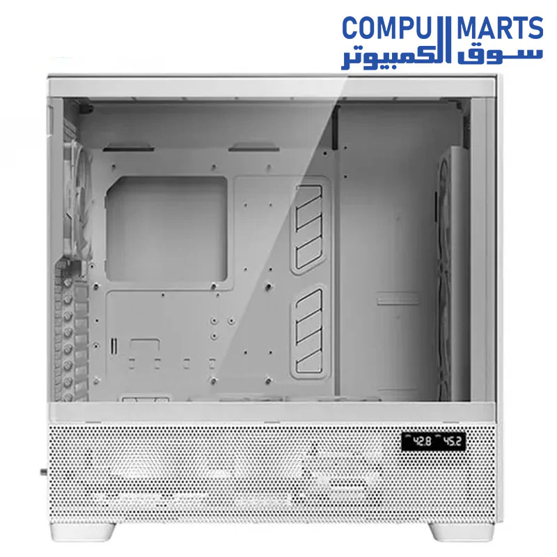 Antec Flux Pro, 6 x PWM Fans Included, High-Airflow Front Panel with Walnut Wood, iShift PSU 90° Mount, USB3.0 x 2, Type-C, 420mm Radiator Support, Temp. Display, Full-Tower E-ATX PC Case - Image 9