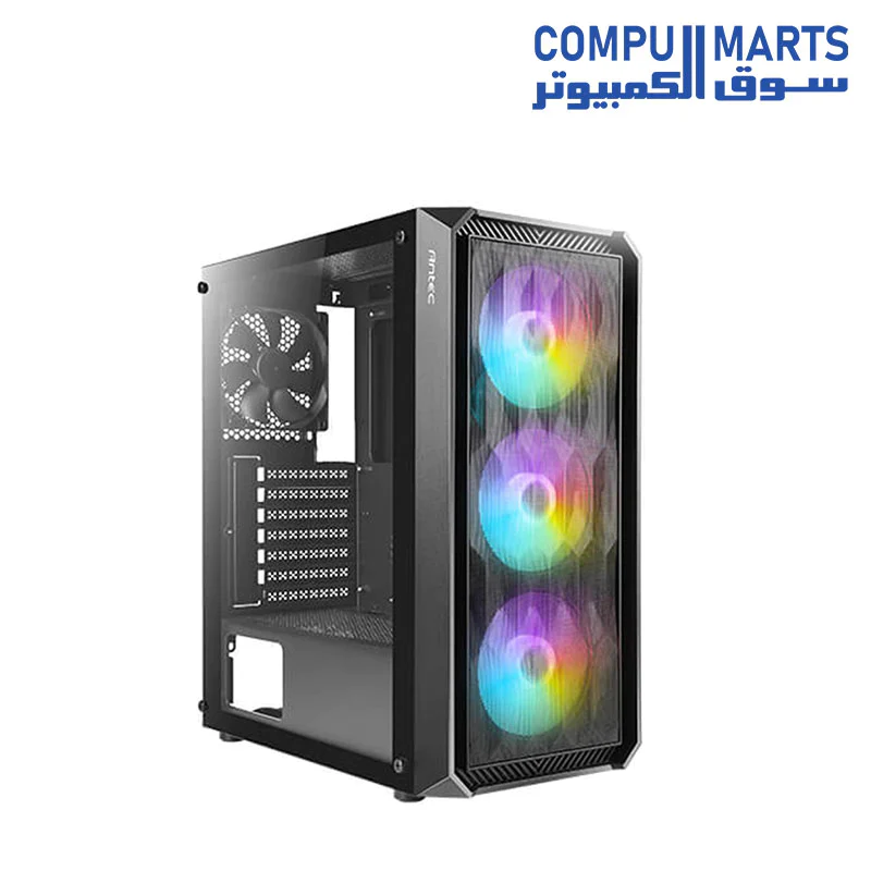 Antec (NX290-NX291-NX292) mid-tower gaming case 4fan 3fan argb Cable synce 1fan normal plus power supply antec atom v550 - Image 14