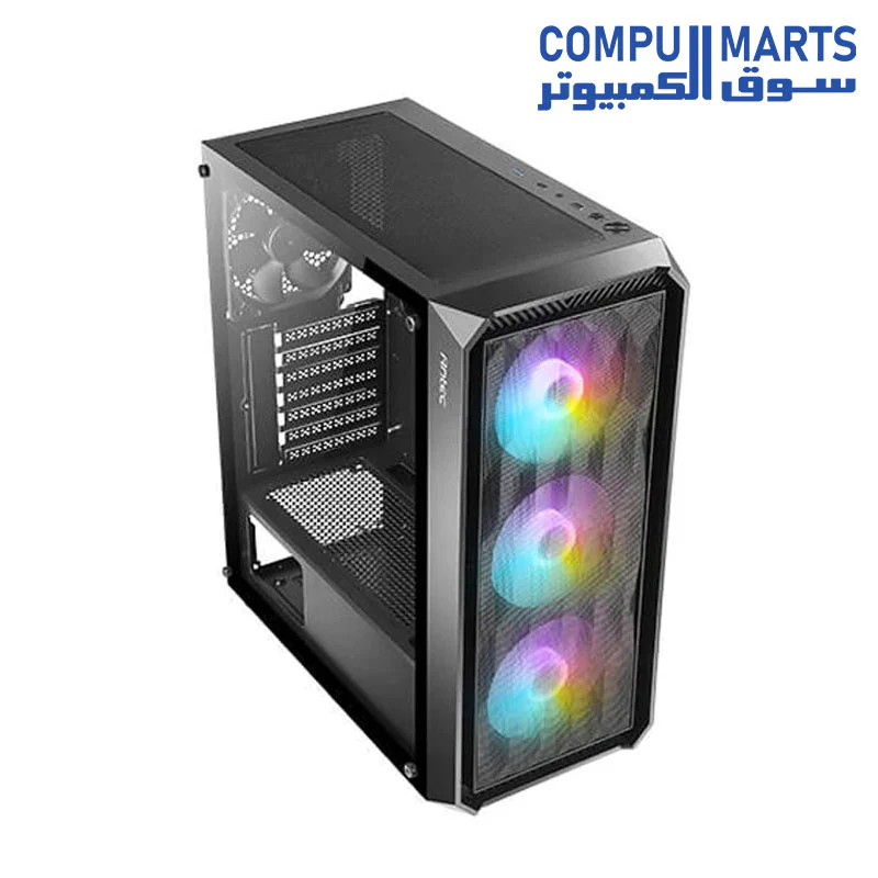 Antec (NX290-NX291-NX292) mid-tower gaming case 4fan 3fan argb Cable synce 1fan normal plus power supply antec atom v550 - Image 5