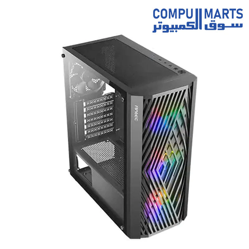 Antec (NX290-NX291-NX292) mid-tower gaming case 4fan 3fan argb Cable synce 1fan normal plus power supply antec atom v550 - Image 6
