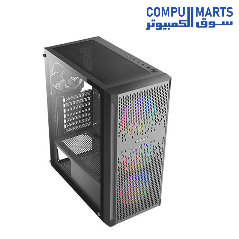 Antec (NX290-NX291-NX292) mid-tower gaming case 4fan 3fan argb Cable synce 1fan normal plus power supply antec atom v550 - Image 7