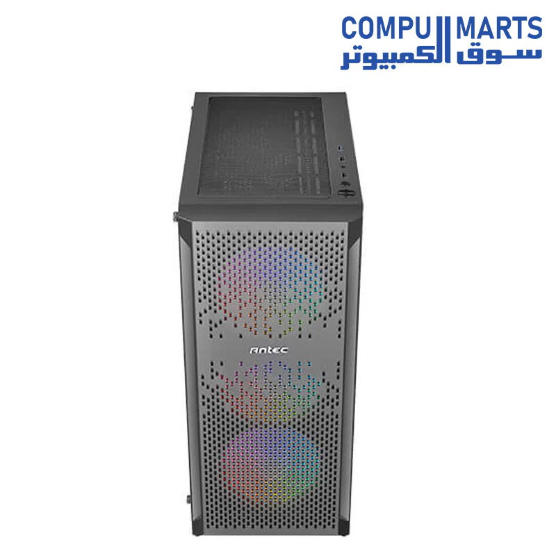 Antec (NX290-NX291-NX292) mid-tower gaming case 4fan 3fan argb Cable synce 1fan normal plus power supply antec atom v550 - Image 8