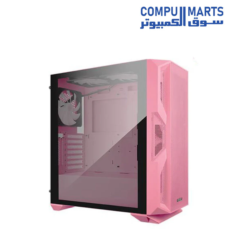 Antec NX800 Mid Tower ARGB Gaming Case (PINK) - Image 3
