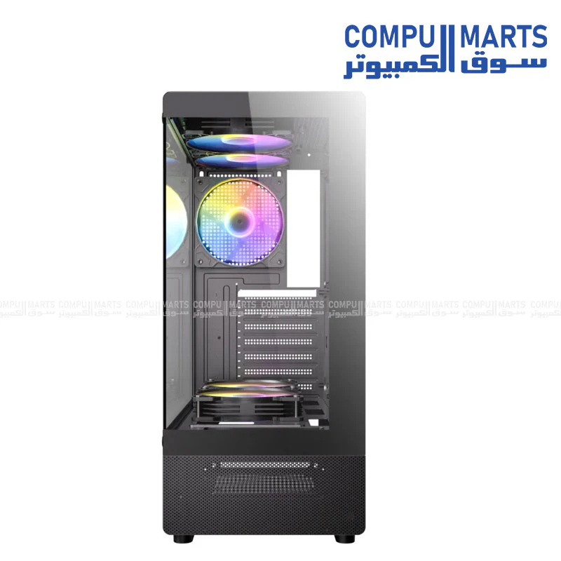 Antec VCX300 Mid Tower Case with 5 ARGB Fans + Antec Atom V650 PSU - Image 3