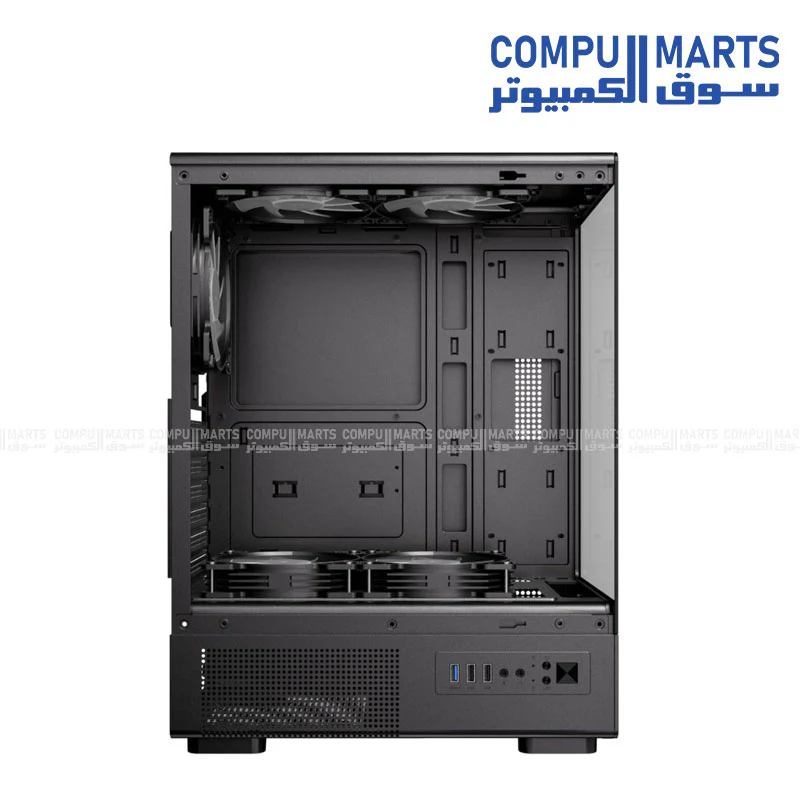 Antec VCX300 Mid Tower Case with 5 ARGB Fans + Antec Atom V650 PSU - Image 4