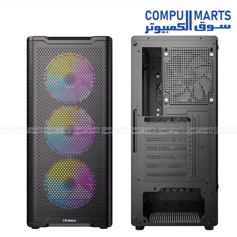 Antec VX310 ARGB Mid-Tower Case with 4x120mm ARGB Fans + Atom V650 650W PSU - Image 4