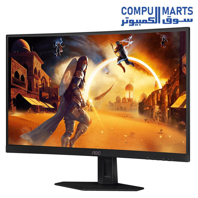 AOC C27G4ZE 27 280Hz Curved Ultra-Fast Gaming Monitor, 1920 × 1080 (FHD), 0.3ms, Fast VA, 1500R, Adaptive Sync, Three-sided frameless design - Image 2