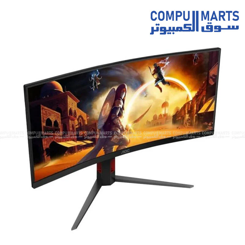 AOC CU34G4/89 34" WQHD 180Hz Ultra-Wide VA Gaming Monitor - Image 4