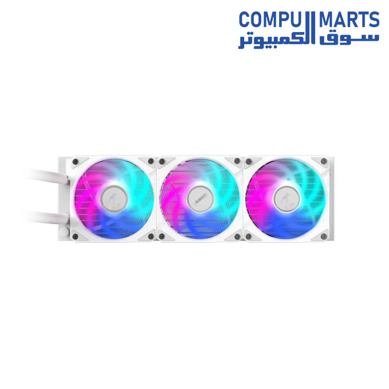 AORUS WATERFORCE II 360 ICE Liquid CPU Cooler 360mm Radiator with 3x120mm low noise ARGB Fans, compatible with Intel LGA1700 and AMD AM5 - Image 3