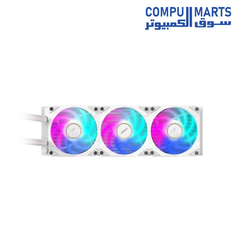 AORUS WATERFORCE X II 360 ICE Liquid CPU Cooler 360mm Radiator with 3x 120mm low noise ARGB Fans, compatible with Intel LGA1700 and AMD AM5 - WATERFORCE X II 360 ICE - Image 3