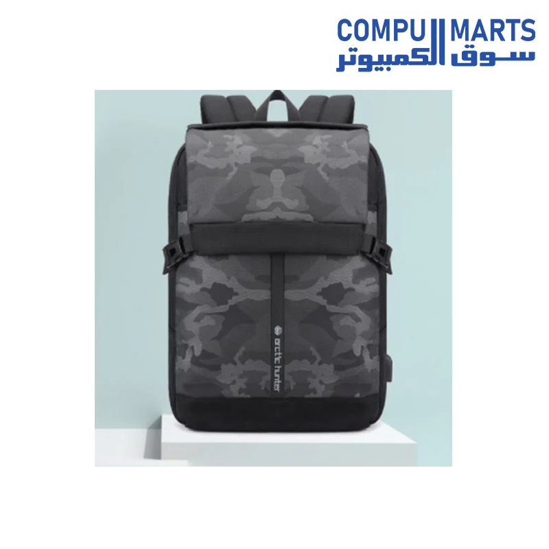 Arctic Hunter B00352 Multi-functional Travel Laptop Waterproof Backpack 15.6in- Black - Image 4