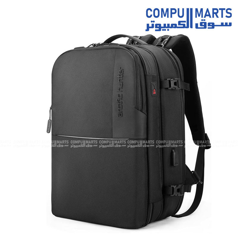 Arctic Hunter B00382 Black Backpack – Stylish Laptop Bag - Image 2