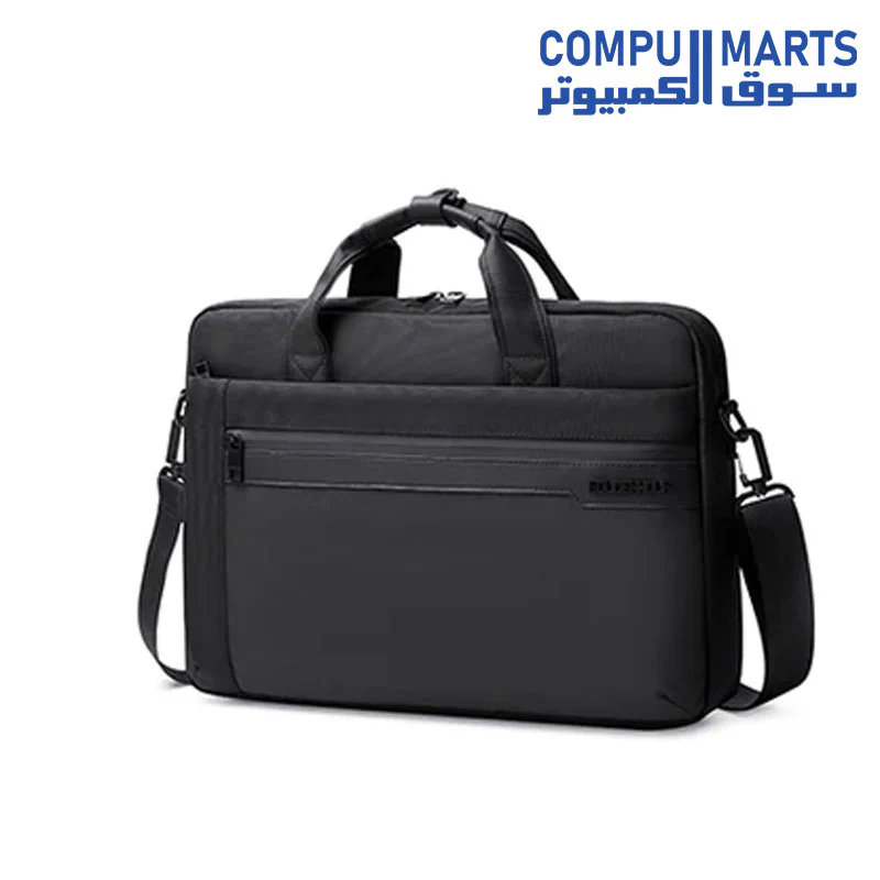 Arctic Hunter Golden Wolf Laptop Shoulder Bag, 15.6 inch, Water Resistant, Black, GW0012 - Image 2