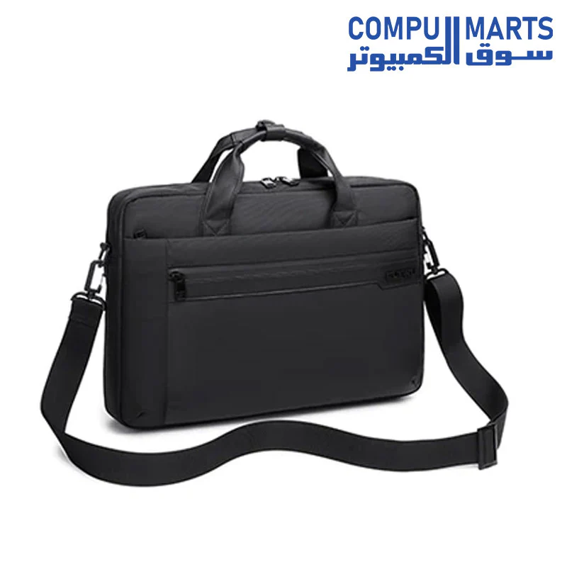 Arctic Hunter Golden Wolf Laptop Shoulder Bag, 15.6 inch, Water Resistant, Black, GW0012 - Image 3