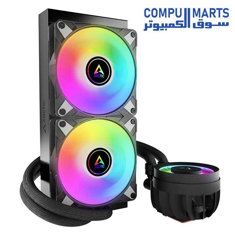 ARCTIC Liquid Freezer III 240 A-RGB - CPU AIO Water Cooler, Water Cooling PC, Intel & AMD, Efficient PWM-Controlled Pump, Fan: 200–2000 RPM, LGA1851 and LGA1700 Contact Frame - Image 5