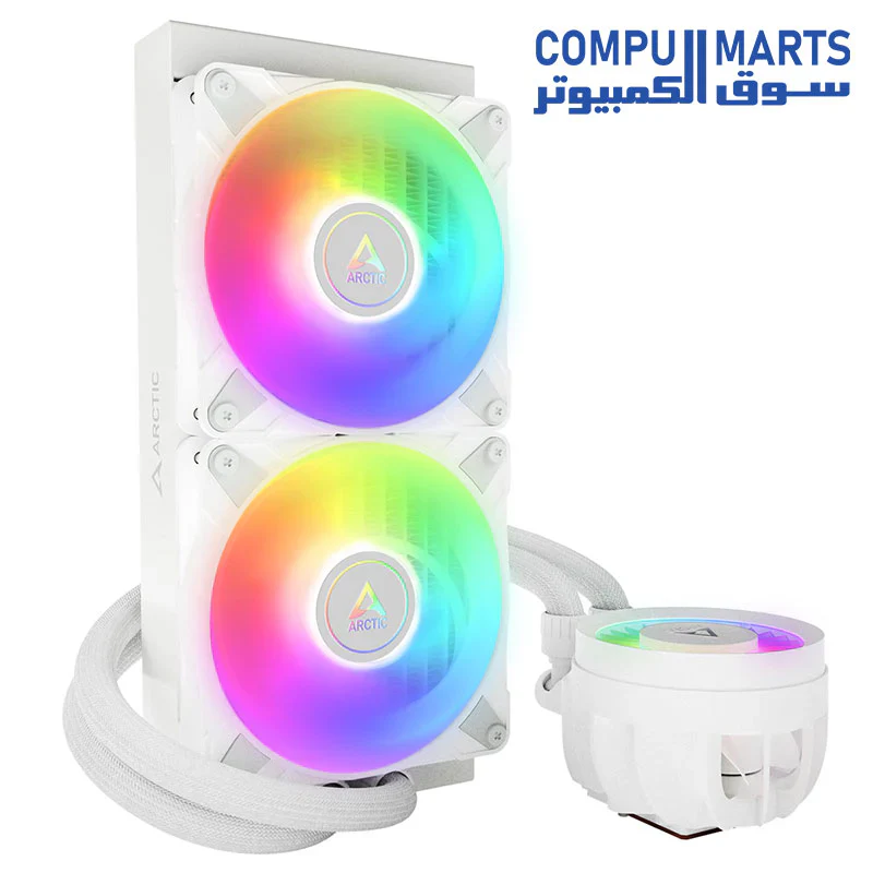 ARCTIC Liquid Freezer III 280 A-RGB - CPU AIO Water Cooler, Water Cooling PC, Intel & AMD, Efficient PWM-Controlled Pump, Fan: 200–1900 RPM, LGA1851 and LGA1700 Contact Frame - Image 4