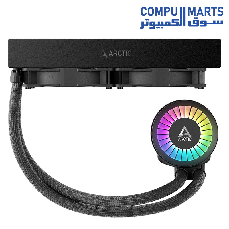 ARCTIC Liquid Freezer III 280 A-RGB - CPU AIO Water Cooler, Water Cooling PC, Intel & AMD, Efficient PWM-Controlled Pump, Fan: 200–1900 RPM, LGA1851 and LGA1700 Contact Frame - Image 5