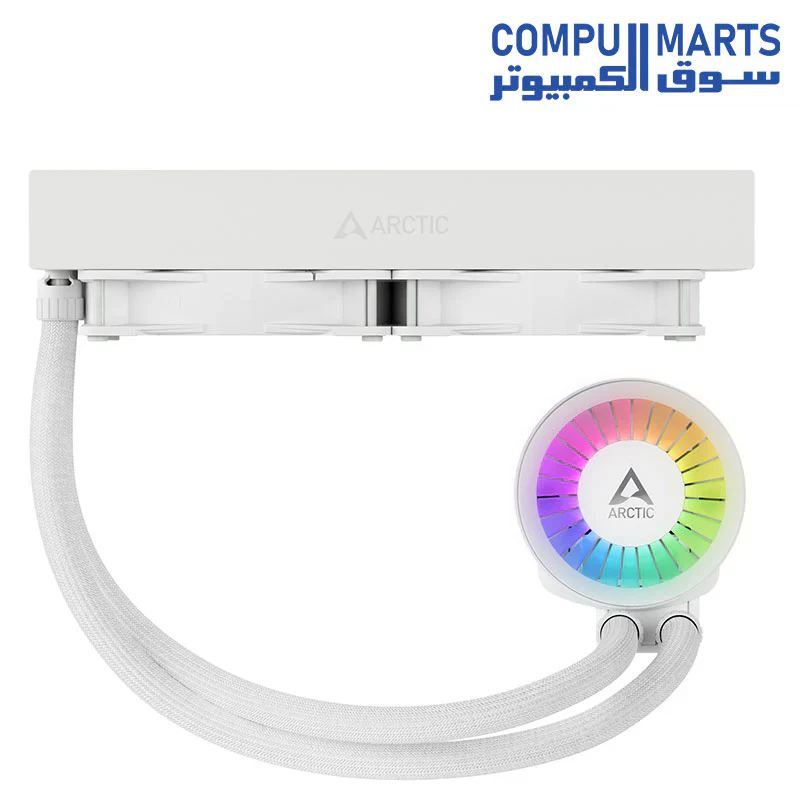 ARCTIC Liquid Freezer III 280 A-RGB - CPU AIO Water Cooler, Water Cooling PC, Intel & AMD, Efficient PWM-Controlled Pump, Fan: 200–1900 RPM, LGA1851 and LGA1700 Contact Frame - Image 6