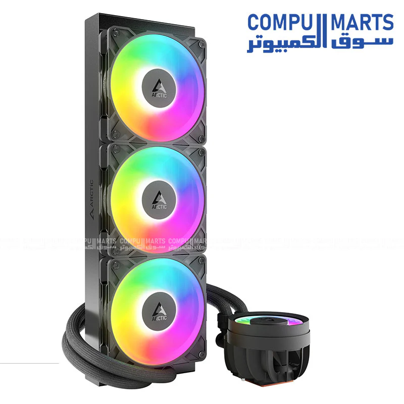 ARCTIC Liquid Freezer III Pro 360 A-RGB CPU Cooler – Black/White - Image 2