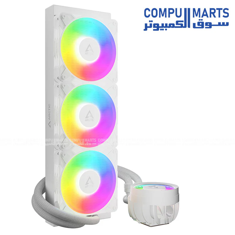 ARCTIC Liquid Freezer III Pro 420 A-RGB – High-Performance CPU Liquid Cooler with Triple 140mm Fans - Image 3