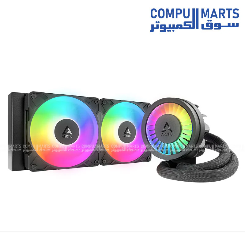 ARCTIC Liquid Freezer III PRO 240 A-RGB High-Performance AIO CPU Cooler – Dual P12 Pro A-RGB Fans, MX-6 Pre-Applied, Intel & AMD Support - Image 4