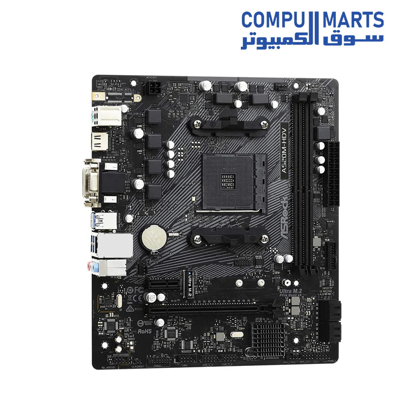 ASRock A520M-HDV AMD AM4 mATX Motherboard - Image 4