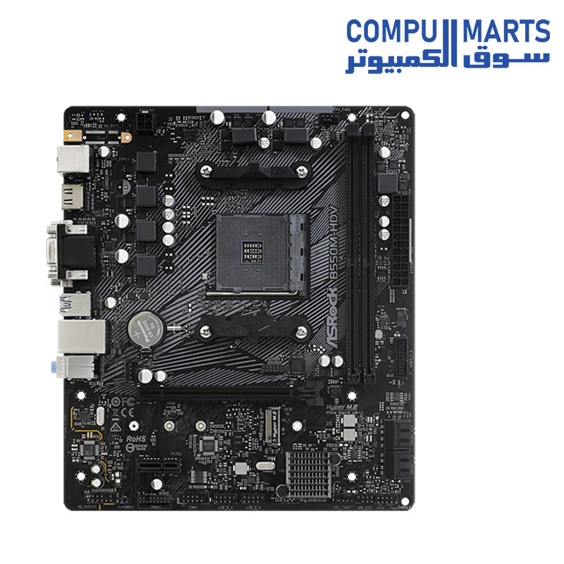 ASRock B550M-HDV Supports 3rd Gen AMD AM4 Ryzen Future AMD Ryzen Processors Motherboard - Image 2